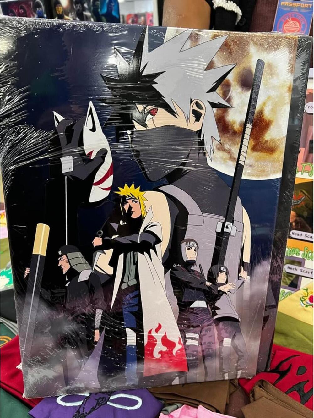 Naruto Kakashi TEXTURED Displate Poster New